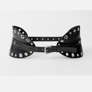 Zara leather corset belt, 34/large